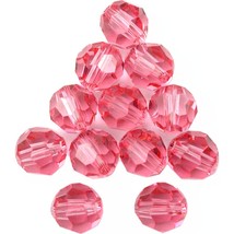 12 Rose Round Swarovski Crystal Beads 5000 6mm New - £8.19 GBP