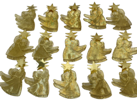 Vintage Gold Metal and Mesh Angel Christmas Light Clips Lot of 15 - £20.35 GBP