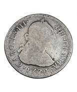 1774LIMAE Mj Pérou 2 Reales Pièce Argent En Très Bon État, Km 76 - $249.04 CAD