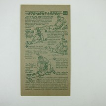 Nabisco Shredded Wheat Straight Arrow Indian Book 4 Card 19 CPR Vintage 1952 - £7.82 GBP