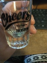 Vintage Libbey Shot Glass CHEERS Boston, 1997 3&quot;, 2 oz Heavy bottom &amp; sides - £5.53 GBP