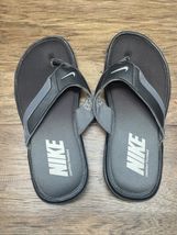 Nike Sandals Mens 10 Black Grey Ombré Flip Flop Comfort Foot Memory Foam... - $12.87