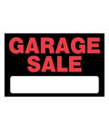 GARAGE SALE Plastic Yard SIGN 8&quot; x 12&quot; with blank Fluorescent Red Hillma... - $32.61 CAD