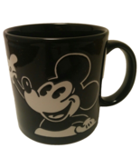 Disney Mickey Mouse Black and White Coffee Mug Cup 3D Etched Art Deco De... - €10,38 EUR