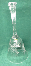 Vintage Crystal Bell Pinwheel and Star Design By Cristal Clear Industry - £17.00 GBP