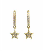 Color Shout women&#39;s fame huggie star hoops size One Size - $24.75