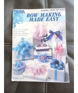 Bow Making Made Easy Instructions Leisure Arts by Patti Sowers Vintage 1... - $13.29