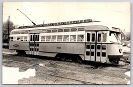 RPPC Boston Elevata Ferrovia 3221 Streetcar Trolley Boston Ma Unp Cartolina F17 - £20.41 GBP