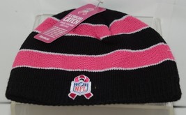 Reebok Jacksonville Jaguars Black Pink Breast Cancer Awareness Cuffless Knit Hat image 2