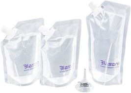 BLASANI Concealable Plastic Cruise Ship Rum Sneak Flask Kit Set (1x16oz, 2x8oz) - £6.95 GBP