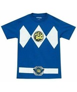 Power Rangers Blue Power Ranger Licensed Costume T-shirt - £12.76 GBP