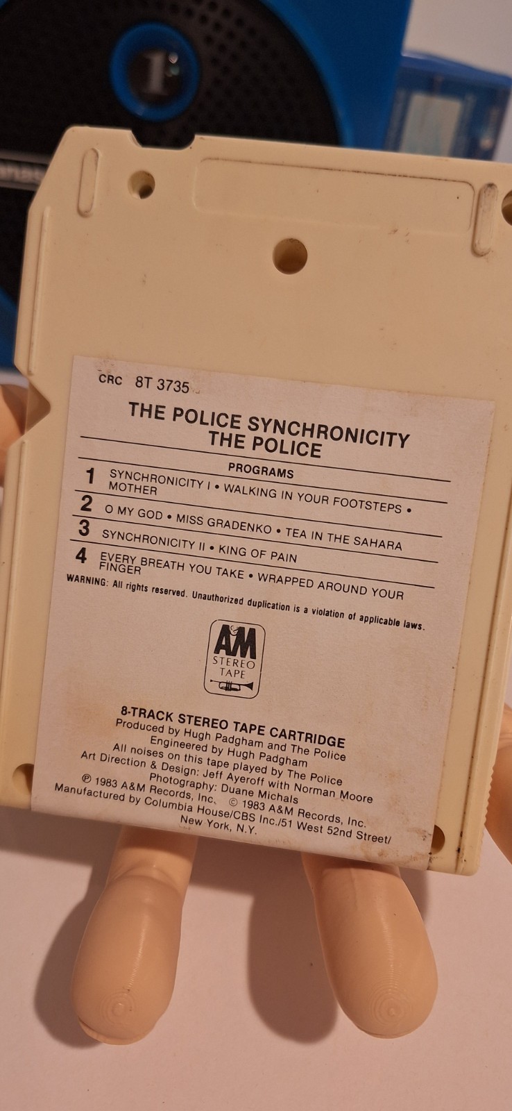 Vintage Rare The Police Synchronicity 8 Track Cassette Tape Item image 2