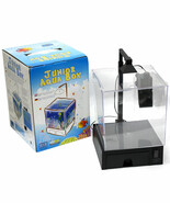 1.5 gal / 5.5L Aquarium Fish Tank for Home Office w/ LED Light &amp; Filter ... - $28.04