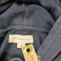 Aeropostale Men's Blue Drawstring Hoodie Pullover Graphic Sweatshirt Size Small image 5