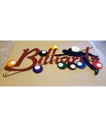 Burgundy Billiards Wood Wall Art, 8 ball wall art, Billiards sculpture 4... - €334,53 EUR