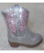 Cowboy Boots LITTLE KID Size US 7 Silver Pink detail Sparkle Glitter By ... - €13,66 EUR