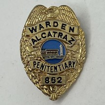 Alcatraz Penitentiary Prison Warden San Francisco Enamel Lapel Hat Pin Pinback - £16.07 GBP