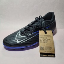 Nike Phantom GX Size 10.5 Men&#39;s Soccer Football Cleats Black Blue DD9483-040 - £41.87 GBP