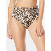 Coco Reef Bikini Bottom Impulse High Waist Rollover Wild Cheetah Brown Black 2XL - £11.41 GBP