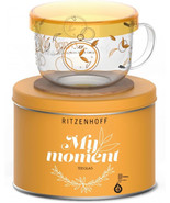 Ritzenhoff My Moment - Orange tea glass mug with lid and coaster 0,4Lt /... - £35.37 GBP
