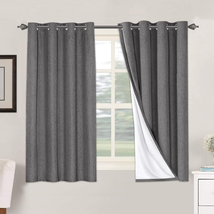 Linen Blackout Curtains 54 Inches Long 100% Absolutel - $68.30