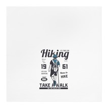 Personalized Tea Towel with Vintage Hiking Poster Print, 100% Cotton, Ad... - £19.35 GBP