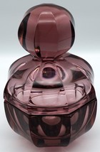 Pale Purple / Lavender Octagon Lidded Candy Jar / Trinket Box ~ VIDEO - $25.99