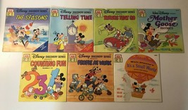 7 Disney Discovery Series Children Books: Lot Mother Goose Counting Small World - £5.50 GBP