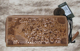 Myra Bag #5364A Hand Tooled Leather 7.5&quot;x4&quot; Wallet~Horse~Card Slots~Insi... - £38.14 GBP