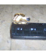 Ball of Foot and Toes Screwback Lapel or Hat Pin Badge w/ Black Inlay - $36.64