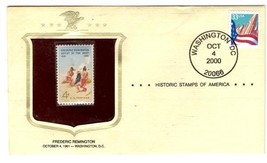 Frederic Remington Stamp Issued 10/4/61..Historic Stamps of America Series 2000 - £2.40 GBP