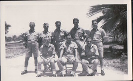 Vintage Group of Soldiers Snapshot WWII 1940s - $8.99