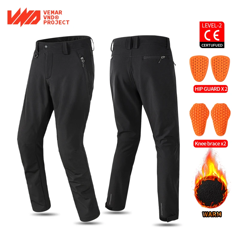 VND New Motorcycle Riding Pants B-801 Fall Winter Padded Warm Waterproof CE2 - £74.24 GBP