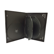 25 Standard 14Mm Black 6 Disc Dvd Storage Case Box With 2 Trays For Cd D... - £43.25 GBP