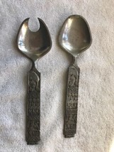 H S Tinn-Pewter Norway-Salad Set - $35.00