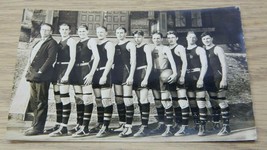 Real Photo 1924 Basketball Team Men Boys Team Coach Tilton NH RPPC Stamped - £8.85 GBP
