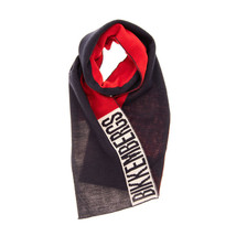 Bikkembergs Scarf Logo Fine Knitted Wool Blend Made In Italy 165CM X 20CM Unisex - £45.15 GBP