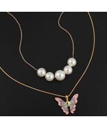 Barbie Fairytopia Mermaidia Pendant Enamel Butterfly Necklace - $31.67