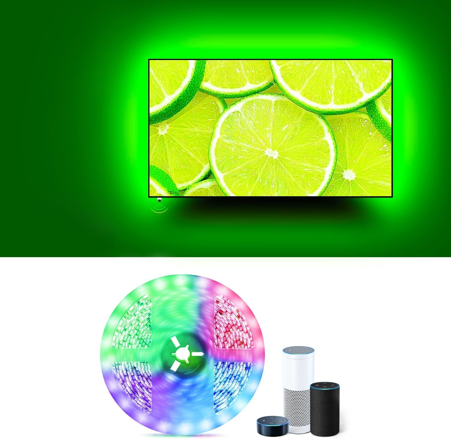 Upgraded Tv Led Backlight For 85 Inch Tv,19.6Ft Usb Smart Wifi Led Strip... - $35.95