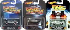 Back To The Future Trilogy Hot Wheels TIME MACHINE Delorean Part 1 / Part 2 Hove - £75.38 GBP