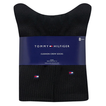 Tommy Hilfiger Men's Crew Socks 8 Pair Pack Combed Cotton Arch Support L... - $23.74