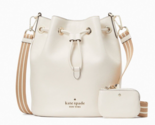 New Kate Spade Rosie Bucket Bag Pebble Leather Parchment Multi Dust bag ... - $151.91