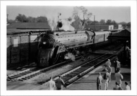 1954 Baltimore &amp; Ohio Railroad 5302 Steam Locomotive Lima, OH Real Photo T2-748 - £19.95 GBP