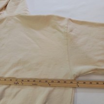 John Galt Full Zip Men's Cream Cotton Blend Hoodie Sweatshirt Measured Chest 53" image 13