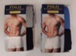2 RALPH LAUREN POLO BLACK GRAY BIG &amp; TALL 1XL 2XL 3XL 4XL BOXER BRIEFS U... - $39.38