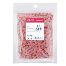 500 Pieces Of Kuject Solder Seal Wire Connectors, Awg 22-18, Red Solder ... - £37.90 GBP