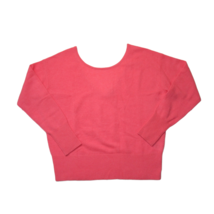 WHITE + WARREN Cashmere Open Back Sweater in Pink Tulip V-back Sweater M - $53.46