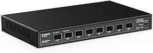 8 Port 10Gbps Sfp+ Switch, Support 1G/2.5G/10G Sfp Module, 160Gbps Bandw... - $277.99