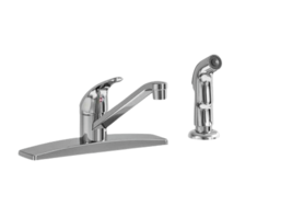 FOR PARTS-Faucet, Spray-Elkay Parkway 33&quot; x 22&quot; x 9 Stainless 4-Hole Dou... - $81.18 CAD
