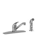 FOR PARTS-Faucet, Spray-Elkay Parkway 33&quot; x 22&quot; x 9 Stainless 4-Hole Dou... - $81.36 CAD